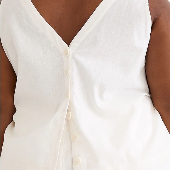 Medewell (Re)sponsible V-Neck Button-Back Sleeveless Top - Picture 3 of 11